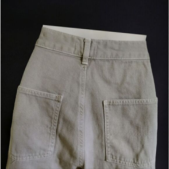 GARAGE CARGO Pants WOMEN'S Tan/Khaki Pockets Baggy Grunge Hip Hop SIZE JR 3 - Picture 6 of 14